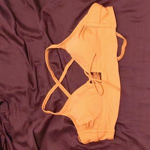 Pink halter swimtop